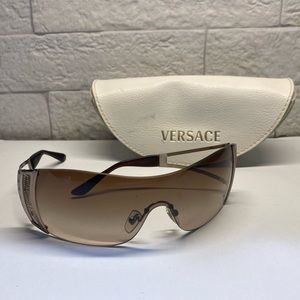 Versace Diamanté Sunglasses Brown 2058-B 1169/13 115 3N